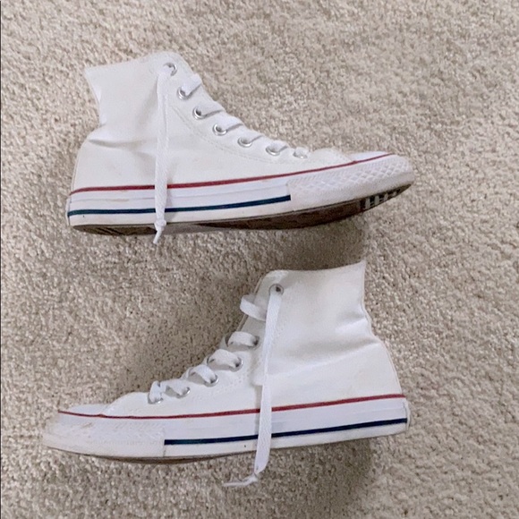 White High top Converse - Picture 5 of 8